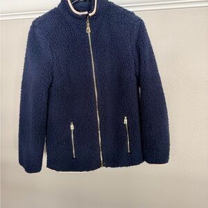 Sail To Sable Navy Sherpa Jacket